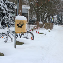 Briefkasten Werther Straße im Schnee